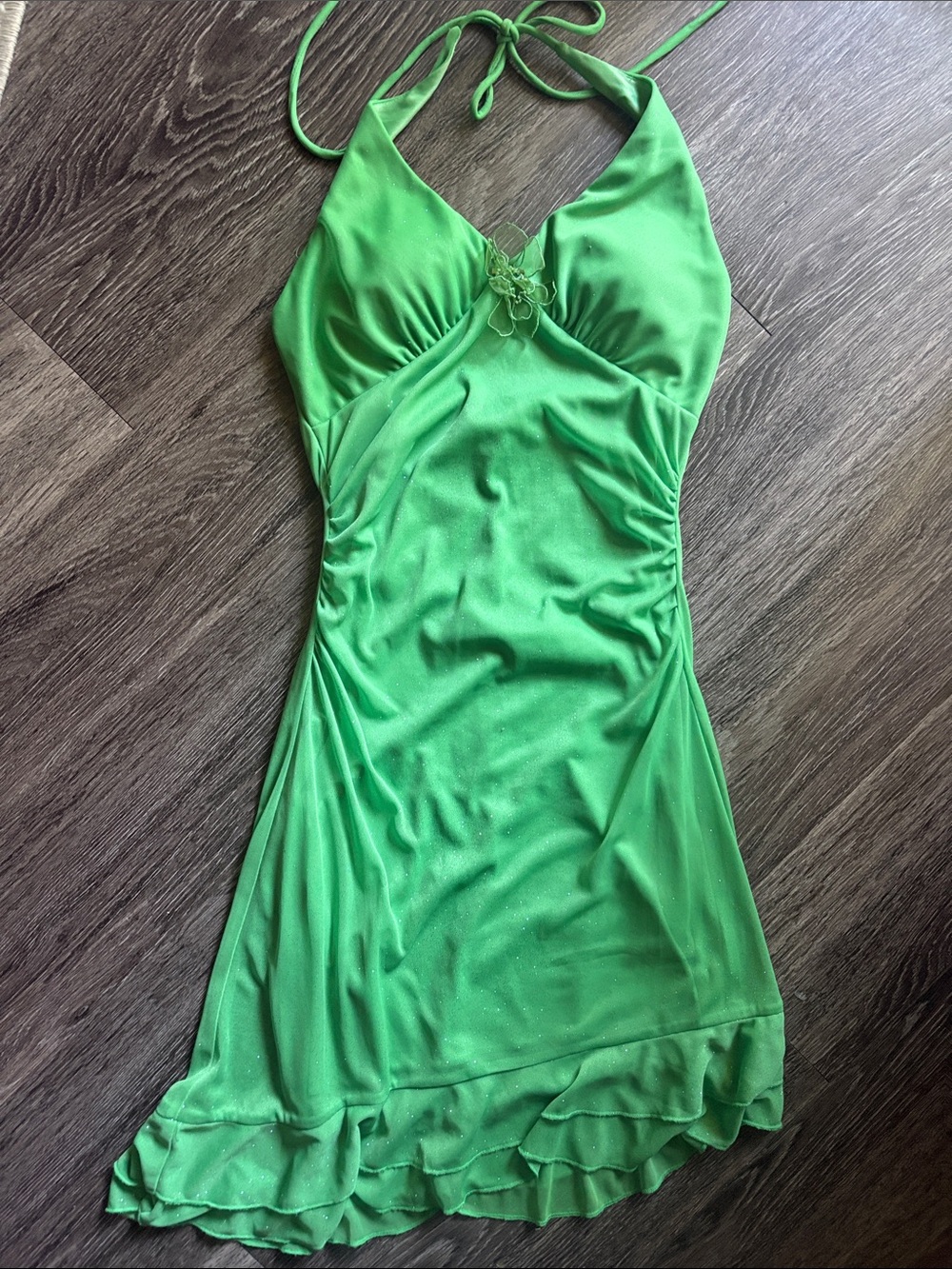 Y2K Ruby Rox Glitter Green 🧚 Fairy Dress
